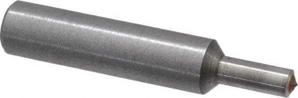 Made in USA - 0.025" Radius Single Point Diamond Dresser - 2" Long x 3/8" Shank Diam - Exact Industrial Supply