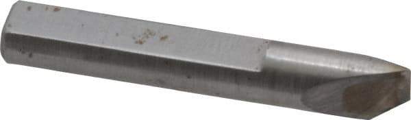 Made in USA - 0.005" Single Point Diamond Dresser - 1-9/16" Long x 1/4" Shank Diam, 40° Included Angle - Exact Industrial Supply