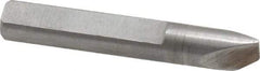 Made in USA - 0.025" Single Point Diamond Dresser - 1-9/16" Long x 1/4" Shank Diam, 40° Included Angle - Exact Industrial Supply