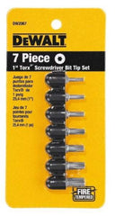 DeWALT - 7 Piece, Screwdriver Bit Set - Torx - Exact Industrial Supply