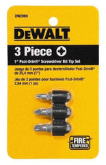 DeWALT - 3 Piece, Screwdriver Bit Set - Exact Industrial Supply