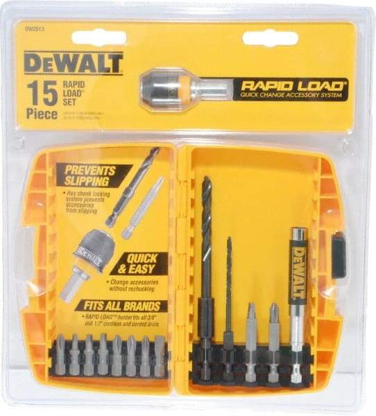 DeWALT - 15 Piece, Screwdriver Bit Set - Exact Industrial Supply