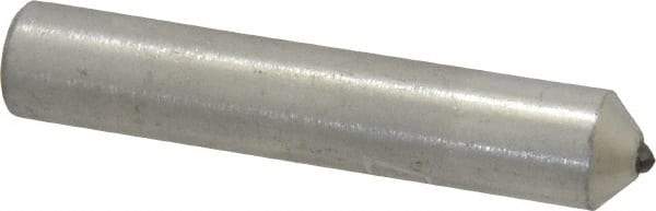 Norton - 1/4 Carat Single Point Diamond Dresser - 2" Long x 3/8" Shank Diam, 60° Included Angle - Exact Industrial Supply