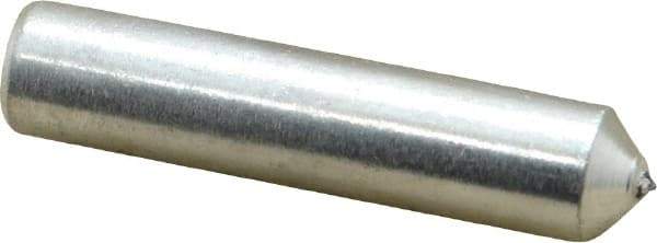 Norton - 1/4 Carat Single Point Diamond Dresser - 2" Long x 7/16" Shank Diam, 60° Included Angle - Exact Industrial Supply