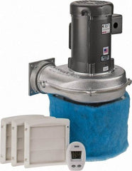 Electra-Kool - 1 Phase, 6/3.7 to 3 Amp, 455 CFM, 3,450 RPM, 200 Cubic Ft. Filtered Enclosure Blower - 2 Inch Inside Width - Exact Industrial Supply