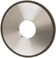 Made in USA - 4" Diam x 1-1/4" Hole x 1/4" Thick, N Hardness, 100 Grit Surface Grinding Wheel - Diamond, Type 1A1, Fine Grade - Exact Industrial Supply