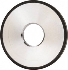 Made in USA - 4" Diam x 1-1/4" Hole x 3/8" Thick, N Hardness, 100 Grit Surface Grinding Wheel - Diamond, Type 1A1, Fine Grade - Exact Industrial Supply