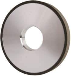Made in USA - 4" Diam x 1-1/4" Hole x 1/2" Thick, N Hardness, 100 Grit Surface Grinding Wheel - Diamond, Type 1A1, Fine Grade - Exact Industrial Supply