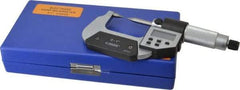 Value Collection - 1 Inch, Friction, Electronic Point Micrometer - 30° Point Angle - Exact Industrial Supply