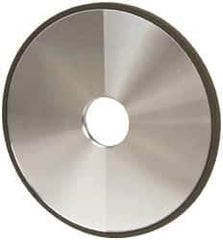 Made in USA - 6" Diam x 1-1/4" Hole x 1/4" Thick, N Hardness, 220 Grit Surface Grinding Wheel - Diamond, Type 1A1, Very Fine Grade - Exact Industrial Supply