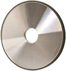 Made in USA - 6" Diam x 1-1/4" Hole x 3/8" Thick, N Hardness, 100 Grit Surface Grinding Wheel - Diamond, Type 1A1, Fine Grade - Exact Industrial Supply