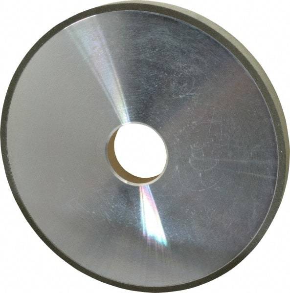 Made in USA - 6" Diam x 1-1/4" Hole x 1/2" Thick, N Hardness, 100 Grit Surface Grinding Wheel - Diamond, Type 1A1, Fine Grade - Exact Industrial Supply