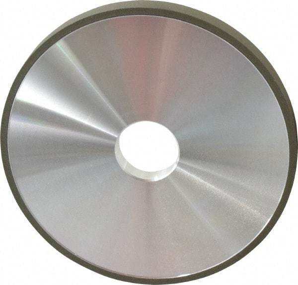 Made in USA - 6" Diam x 1-1/4" Hole x 1/2" Thick, N Hardness, 220 Grit Surface Grinding Wheel - Diamond, Type 1A1, Very Fine Grade - Exact Industrial Supply