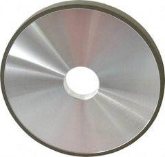 Made in USA - 6" Diam x 1-1/4" Hole x 1/2" Thick, N Hardness, 220 Grit Surface Grinding Wheel - Diamond, Type 1A1, Very Fine Grade - Exact Industrial Supply
