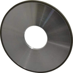 Made in USA - 4" Diam x 1-1/4" Hole x 1/8" Thick, N Hardness, 100 Grit Surface Grinding Wheel - Diamond, Type 1A1, Fine Grade - Exact Industrial Supply