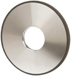 Made in USA - 4" Diam x 1-1/4" Hole x 1/4" Thick, N Hardness, 100 Grit Surface Grinding Wheel - Diamond, Type 1A1, Fine Grade - Exact Industrial Supply