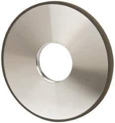 Made in USA - 4" Diam x 1-1/4" Hole x 1/4" Thick, N Hardness, 100 Grit Surface Grinding Wheel - Diamond, Type 1A1, Fine Grade - Exact Industrial Supply
