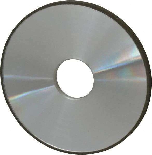 Made in USA - 5" Diam x 1-1/4" Hole x 1/4" Thick, N Hardness, 100 Grit Surface Grinding Wheel - Diamond, Type 1A1, Fine Grade - Exact Industrial Supply