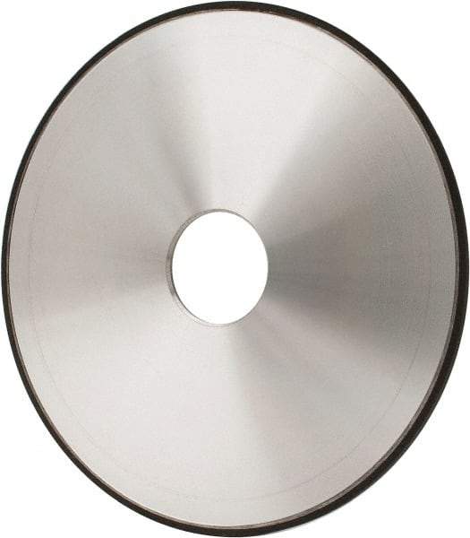 Made in USA - 6" Diam x 1-1/4" Hole x 1/8" Thick, N Hardness, 220 Grit Surface Grinding Wheel - Diamond, Type 1A1, Very Fine Grade - Exact Industrial Supply