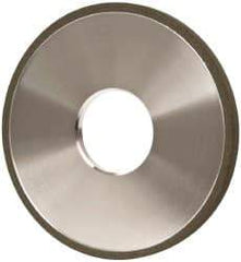 Made in USA - 4" Diam x 1-1/4" Hole x 1/4" Thick, N Hardness, 100 Grit Surface Grinding Wheel - Diamond, Type 1A1, Fine Grade - Exact Industrial Supply