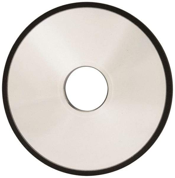 Made in USA - 5" Diam x 1-1/4" Hole x 1/4" Thick, N Hardness, 100 Grit Surface Grinding Wheel - Diamond, Type 1A1, Fine Grade - Exact Industrial Supply