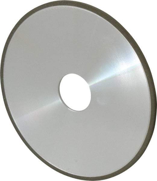 Made in USA - 6" Diam x 1-1/4" Hole x 1/8" Thick, N Hardness, 100 Grit Surface Grinding Wheel - Diamond, Type 1A1, Fine Grade - Exact Industrial Supply