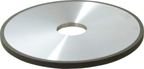 Made in USA - 6" Diam x 1-1/4" Hole x 1/4" Thick, N Hardness, 100 Grit Surface Grinding Wheel - Diamond, Type 1A1, Fine Grade - Exact Industrial Supply