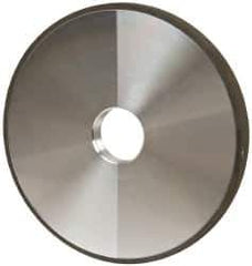 Made in USA - 6" Diam x 1-1/4" Hole x 1/2" Thick, N Hardness, 100 Grit Surface Grinding Wheel - Diamond, Type 1A1, Fine Grade - Exact Industrial Supply