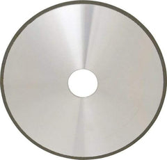 Made in USA - 7" Diam x 1-1/4" Hole x 1/8" Thick, N Hardness, 100 Grit Surface Grinding Wheel - Diamond, Type 1A1, Fine Grade - Exact Industrial Supply