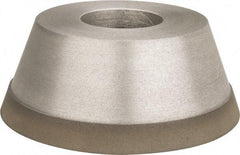 Made in USA - 3-3/4" Diam, 1-1/4" Hole Size, 1-1/2" Overall Thickness, 220 Grit, Type 11 Tool & Cutter Grinding Wheel - Very Fine Grade, Diamond - Exact Industrial Supply