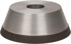 Made in USA - 5" Diam, 1-1/4" Hole Size, 1-3/4" Overall Thickness, 100 Grit, Type 11 Tool & Cutter Grinding Wheel - Fine Grade, Diamond - Exact Industrial Supply