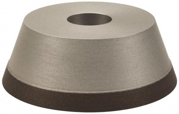 Made in USA - 5" Diam, 1-1/4" Hole Size, 1-3/4" Overall Thickness, 150 Grit, Type 11 Tool & Cutter Grinding Wheel - Very Fine Grade, Diamond - Exact Industrial Supply