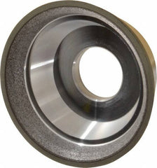 Made in USA - 3-3/4" Diam, 1-1/4" Hole Size, 1-1/2" Overall Thickness, 220 Grit, Type 11 Tool & Cutter Grinding Wheel - Very Fine Grade, Diamond - Exact Industrial Supply