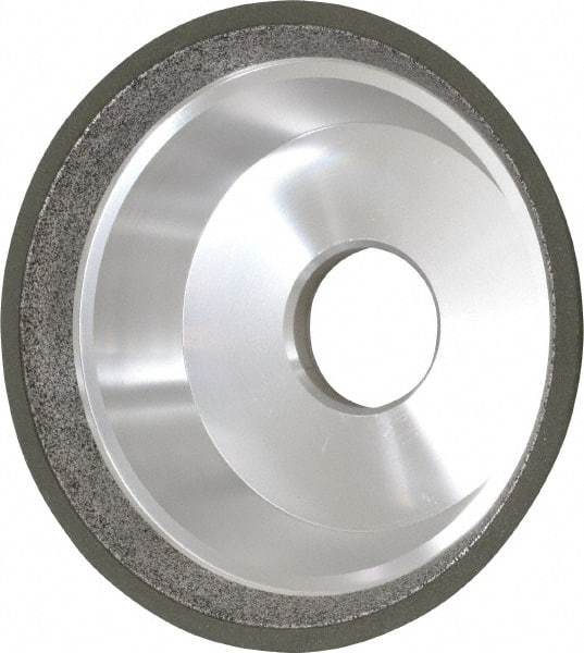 Made in USA - 5" Diam, 1-1/4" Hole Size, 1-3/4" Overall Thickness, 150 Grit, Type 11 Tool & Cutter Grinding Wheel - Very Fine Grade, Diamond - Exact Industrial Supply