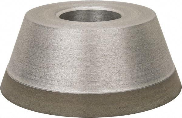 Made in USA - 3-3/4" Diam, 1-1/4" Hole Size, 1-1/2" Overall Thickness, 150 Grit, Type 11 Tool & Cutter Grinding Wheel - Very Fine Grade, Diamond - Exact Industrial Supply