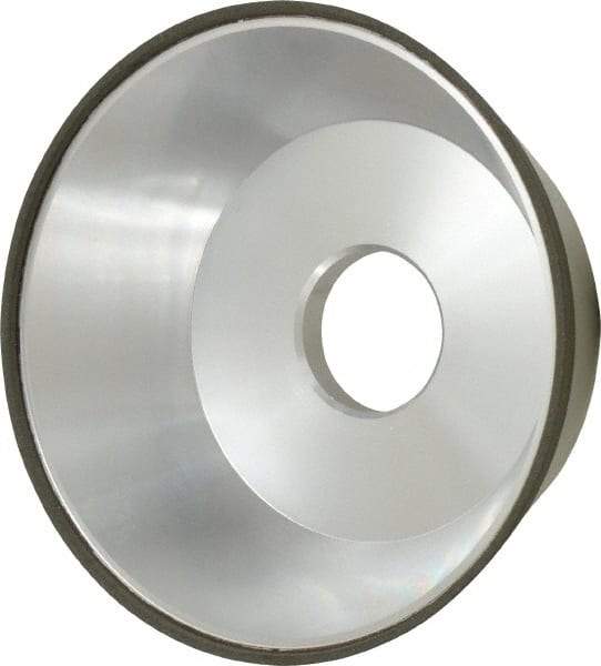 Made in USA - 5" Diam, 1-1/4" Hole Size, 1-3/4" Overall Thickness, 150 Grit, Type 11 Tool & Cutter Grinding Wheel - Very Fine Grade, Diamond - Exact Industrial Supply