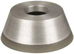 Made in USA - 3-3/4" Diam, 1-1/4" Hole Size, 1-1/2" Overall Thickness, 150 Grit, Type 11 Tool & Cutter Grinding Wheel - Very Fine Grade, CBN - Exact Industrial Supply