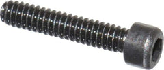 Value Collection - #0-80 UNF Hex Socket Drive, Socket Cap Screw - Alloy Steel, Black Oxide Finish, Fully Threaded, 5/16" Length Under Head - Exact Industrial Supply