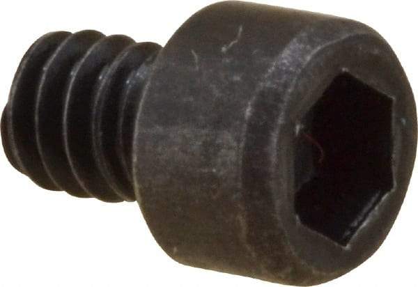 Value Collection - #2-56 UNC Hex Socket Drive, Socket Cap Screw - Alloy Steel, Black Oxide Finish, Fully Threaded, 1/8" Length Under Head - Exact Industrial Supply
