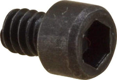 Value Collection - #2-56 UNC Hex Socket Drive, Socket Cap Screw - Alloy Steel, Black Oxide Finish, Fully Threaded, 1/8" Length Under Head - Exact Industrial Supply