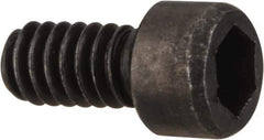 Value Collection - #2-56 UNC Hex Socket Drive, Socket Cap Screw - Alloy Steel, Black Oxide Finish, Fully Threaded, 5/32" Length Under Head - Exact Industrial Supply