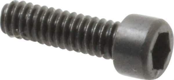 Value Collection - #2-56 UNC Hex Socket Drive, Socket Cap Screw - Alloy Steel, Black Oxide Finish, Fully Threaded, 5/16" Length Under Head - Exact Industrial Supply
