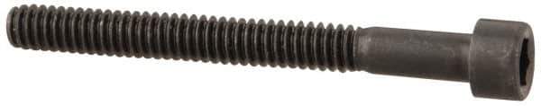 Value Collection - #2-56 UNC Hex Socket Drive, Socket Cap Screw - Alloy Steel, Black Oxide Finish, Partially Threaded, 7/8" Length Under Head - Exact Industrial Supply