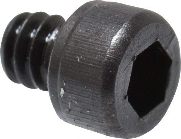 Value Collection - #4-40 UNC Hex Socket Drive, Socket Cap Screw - Alloy Steel, Black Oxide Finish, Fully Threaded, 1/8" Length Under Head - Exact Industrial Supply
