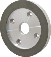 Made in USA - 6" Diam, 1-1/4" Hole Size, 3/4" Overall Thickness, 150 Grit, Type 6 Tool & Cutter Grinding Wheel - Very Fine Grade, Diamond - Exact Industrial Supply