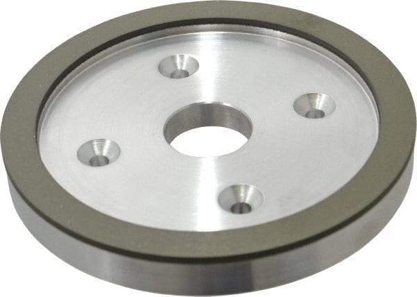 Made in USA - 6" Diam, 1-1/4" Hole Size, 3/4" Overall Thickness, 150 Grit, Type 6 Tool & Cutter Grinding Wheel - Very Fine Grade, Diamond - Exact Industrial Supply