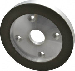 Made in USA - 6" Diam, 1-1/4" Hole Size, 3/4" Overall Thickness, 150 Grit, Type 6 Tool & Cutter Grinding Wheel - Very Fine Grade, Diamond - Exact Industrial Supply