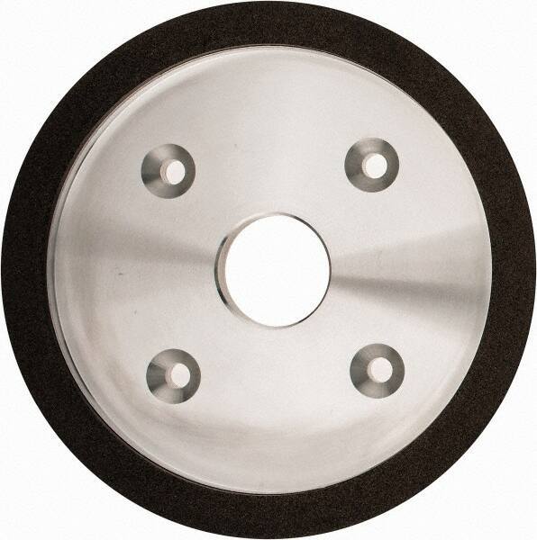 Made in USA - 6" Diam, 1-1/4" Hole Size, 3/4" Overall Thickness, 100 Grit, Type 6 Tool & Cutter Grinding Wheel - Fine Grade, Diamond - Exact Industrial Supply