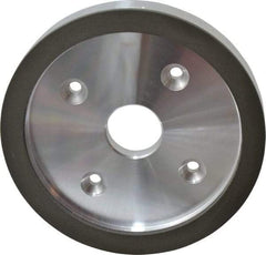 Made in USA - 6" Diam, 1-1/4" Hole Size, 3/4" Overall Thickness, 220 Grit, Type 6 Tool & Cutter Grinding Wheel - Very Fine Grade, Diamond - Exact Industrial Supply