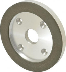 Made in USA - 6" Diam, 1-1/4" Hole Size, 3/4" Overall Thickness, 100 Grit, Type 6 Tool & Cutter Grinding Wheel - Fine Grade, Diamond - Exact Industrial Supply